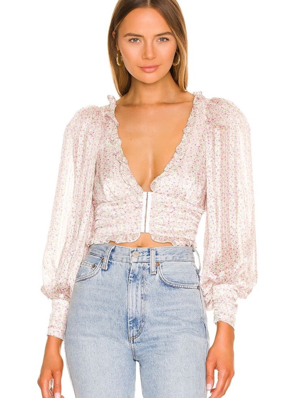 For Love & Lemons Natalie Crop top